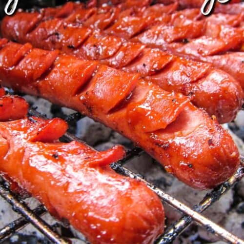 The BEST Grilled Hot Dogs - Plain Chicken